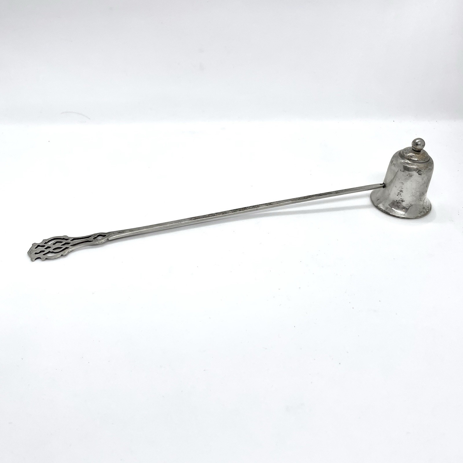 Vintage Chippendale Lunt Sterling Silver Hooded Bell Candle Snuffer Unused 9”