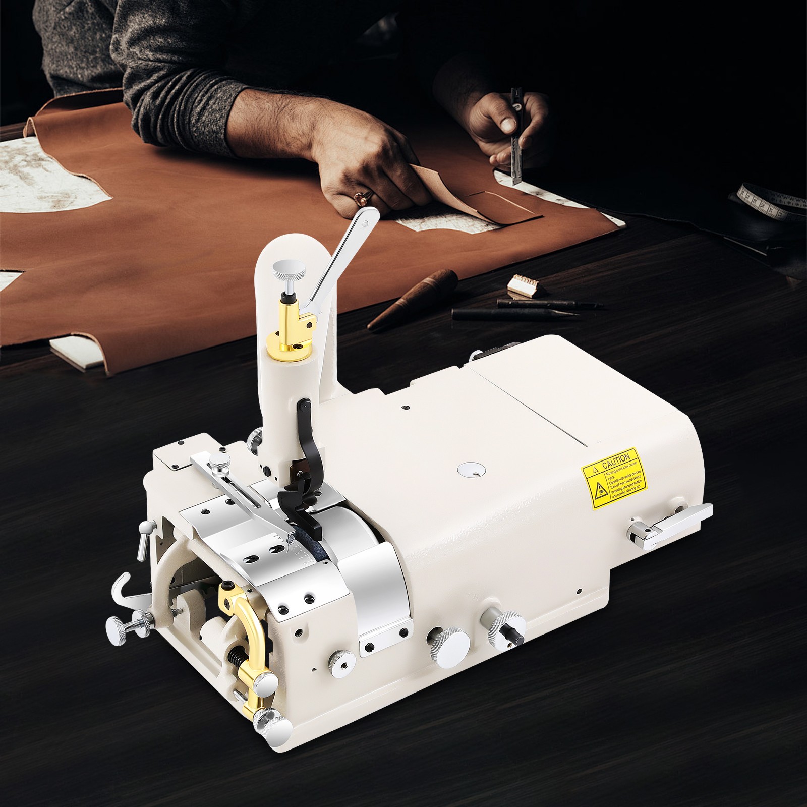 Electric Leather Skiver Skiving Peeling Machine & 600W Brushless Servo Motor Set