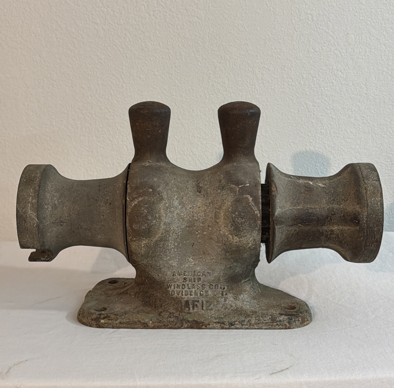 Antique WINDLASS Co. Mooring American Ship AF-12 RARE READ AS IS Cast Iron