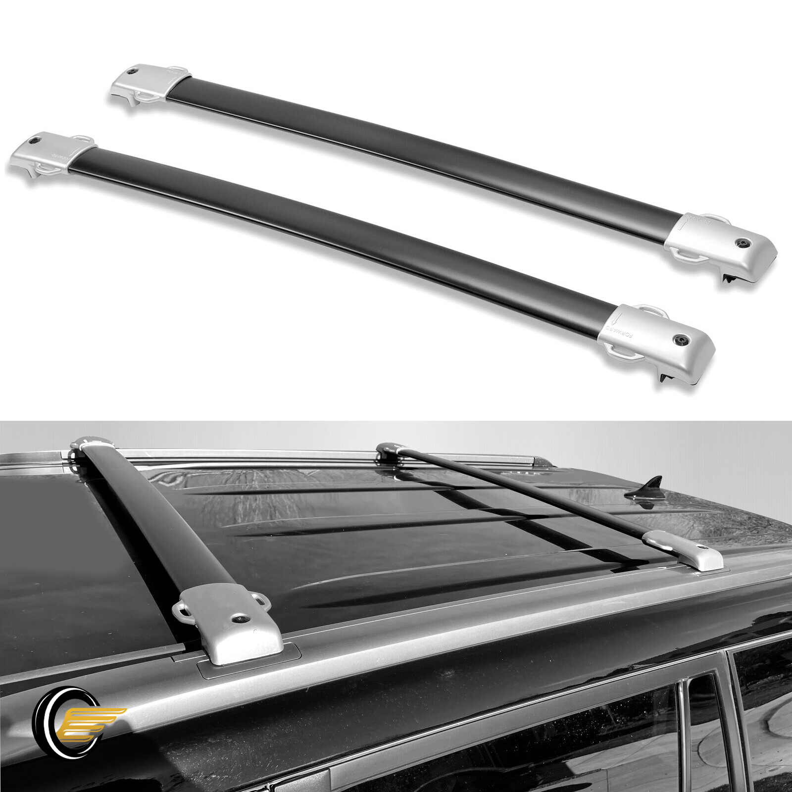 Cross Bar For 2010-2022 23 Lexus GX460 Sport Aluminum Roof Rack Luggage Carrier