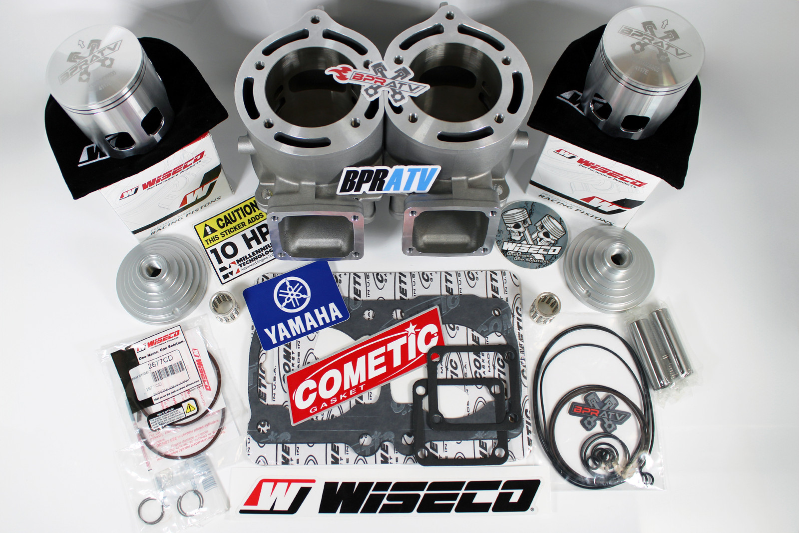 Banshee ARES 68mm Cylinder Kit Complete 421cc Stroker +4mm Wiseco Pistons Gasket