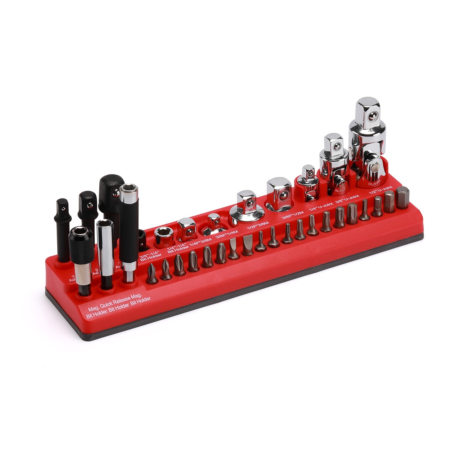 35-Piece Magnetic Socket Accessory Holder, Tool Organizer Tray, Bit Holder