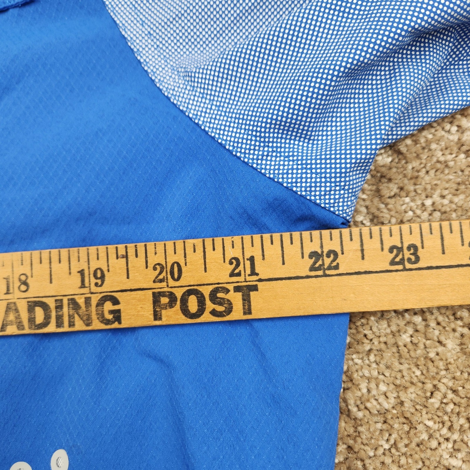 Columbia Men's Omni Freeze Zero Long Sleeve Shirt Blue M Sweat Activated Cooling