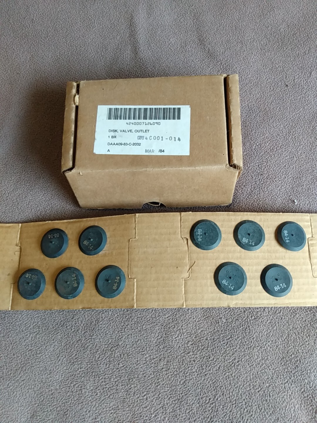 US Military Lot of 10 Outlet Exhale Valve Gas Mask Fits MOST American Masks MIB