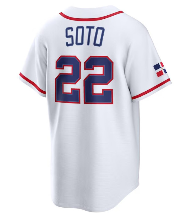 Juan Soto Dominican Republic Jersey,White 2026 World Baseball Classic