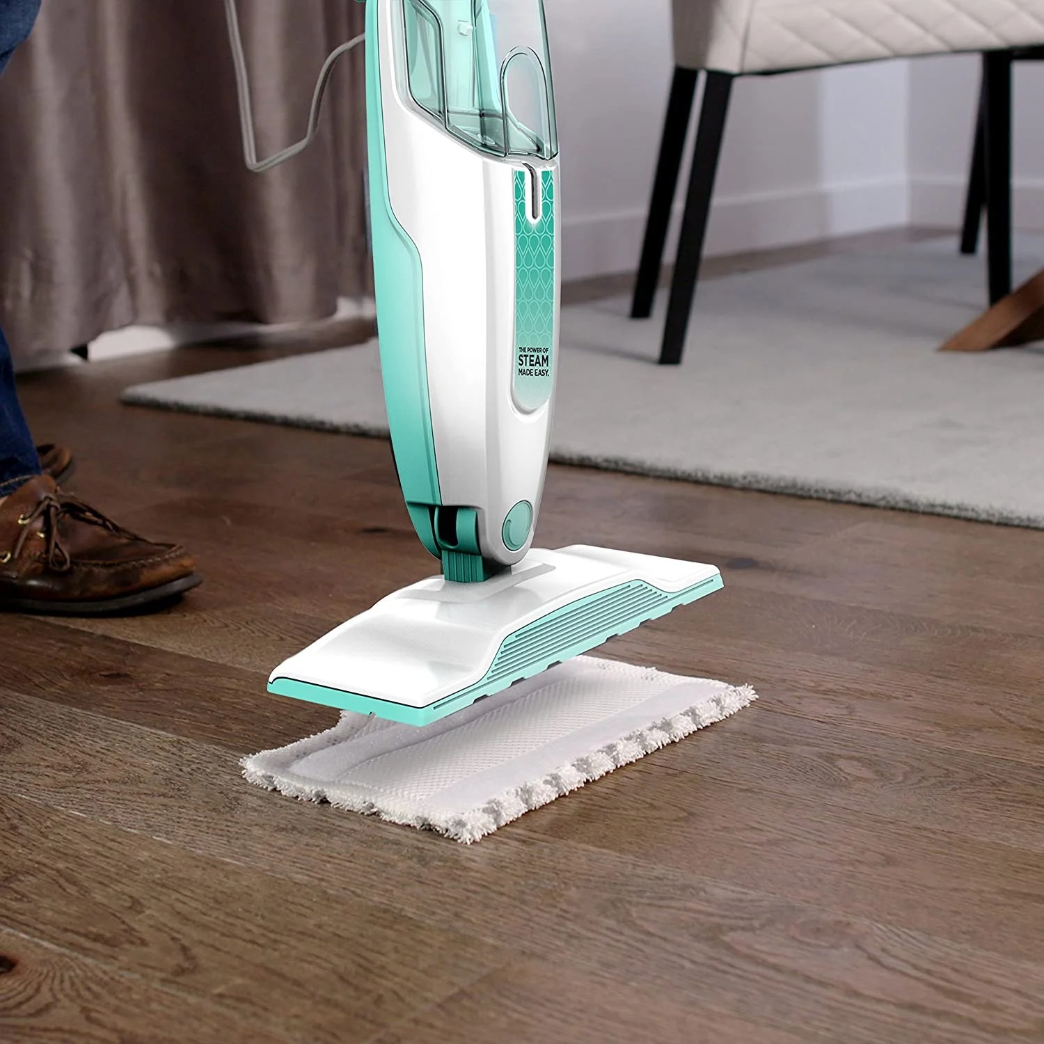 Shark Steam Mop with 2 Dirt Grip Pads, Lightweight, Safe for Sealed Hard Floors