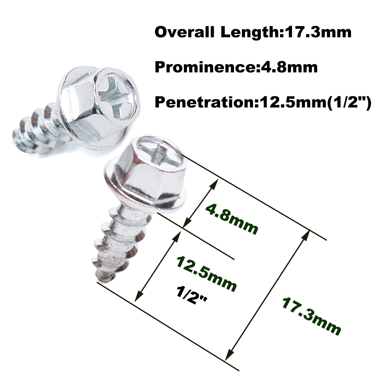 Hard Case Wading Boot Studs 30-Pack Screw-In Traction Spikes