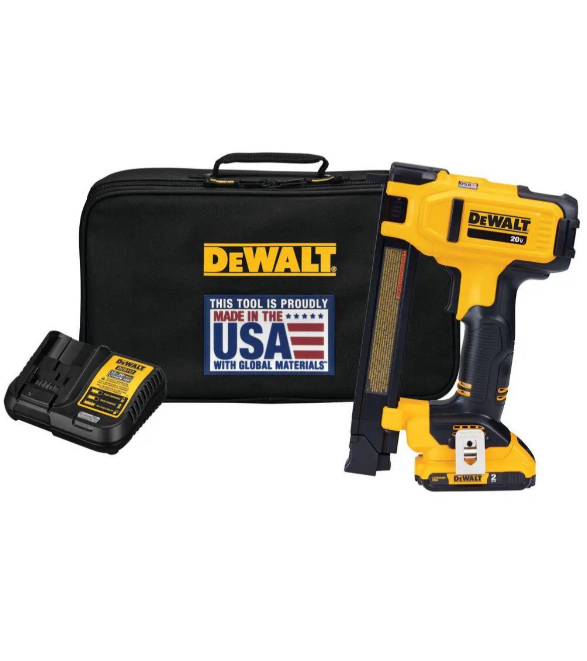 Brand New DEWALT 20V MAX Cordless Cable Stapler Kit + Battery & Charger DCN701D1