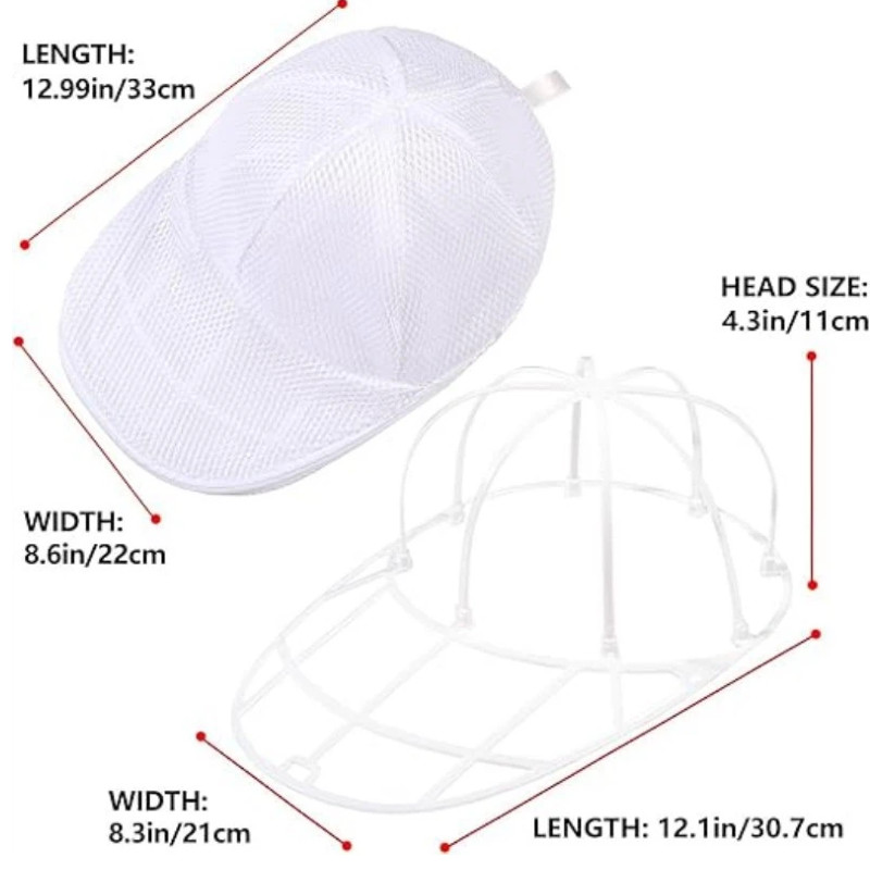 2x Hat Washer for Washing Machine,Hat Cleaner for Baseball Caps with Frame Cage