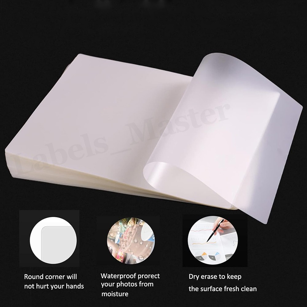 1000 Sheets 5 Mil Clear Thermal Laminating Pouches Letter 9"x11.5" for Laminator