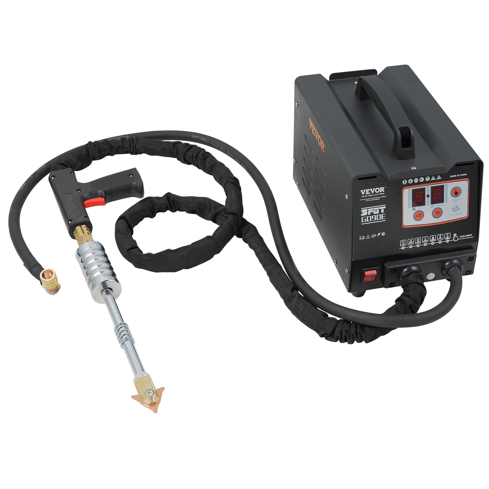 VEVOR Panel Spot Puller G90E Vehicle Dent Spotter 7 Modes Bonnet Door Repair 3KW