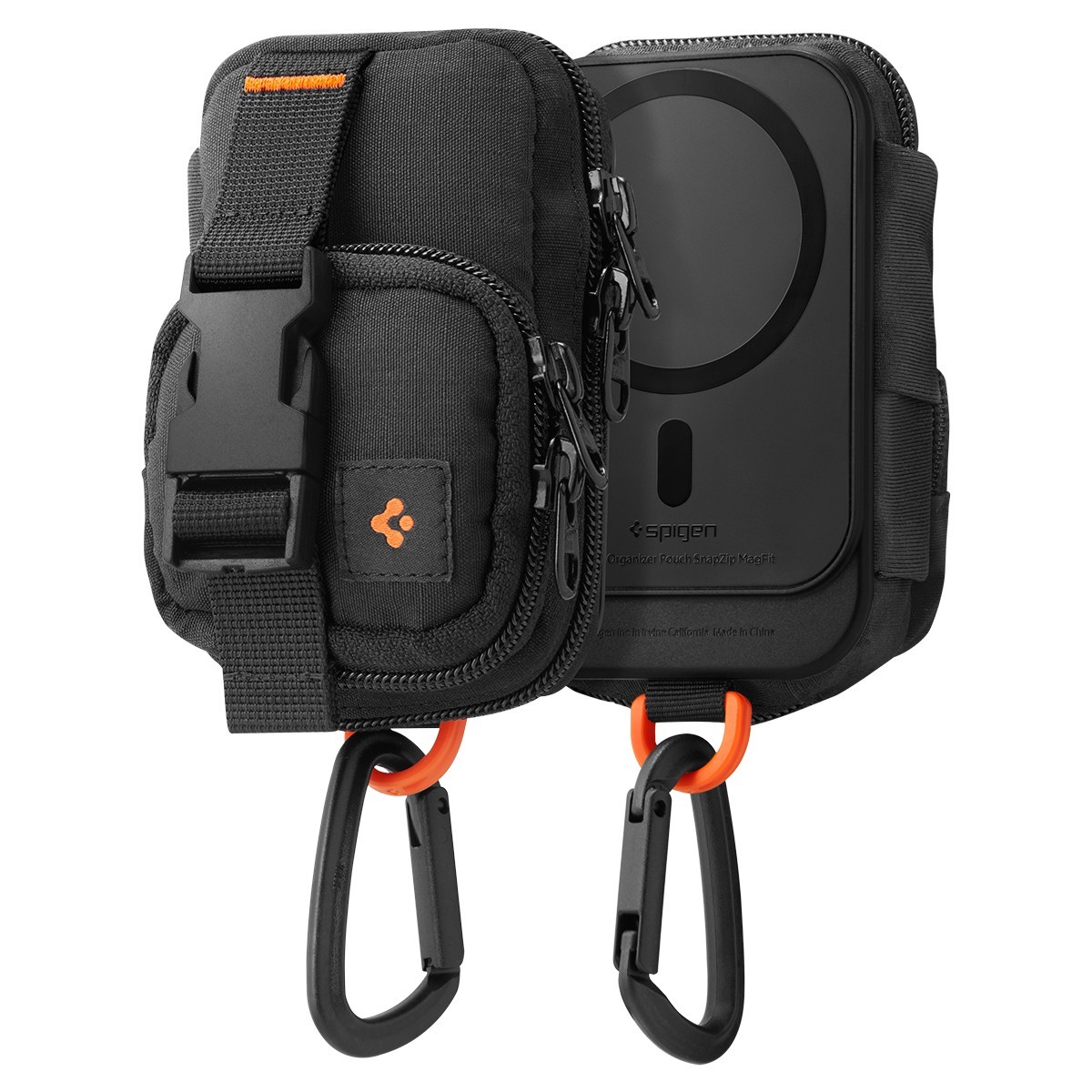 Spigen Snap Zip Pouch | EDC Mini MagSafe Backpack Organizer Card & AirPod Holder