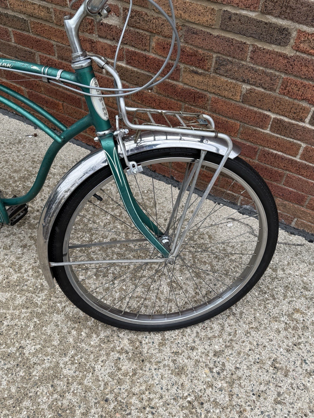 Vintage 1955 3-Speed Schwinn Corvette Bicycle Green Super Nice Refurbished Look