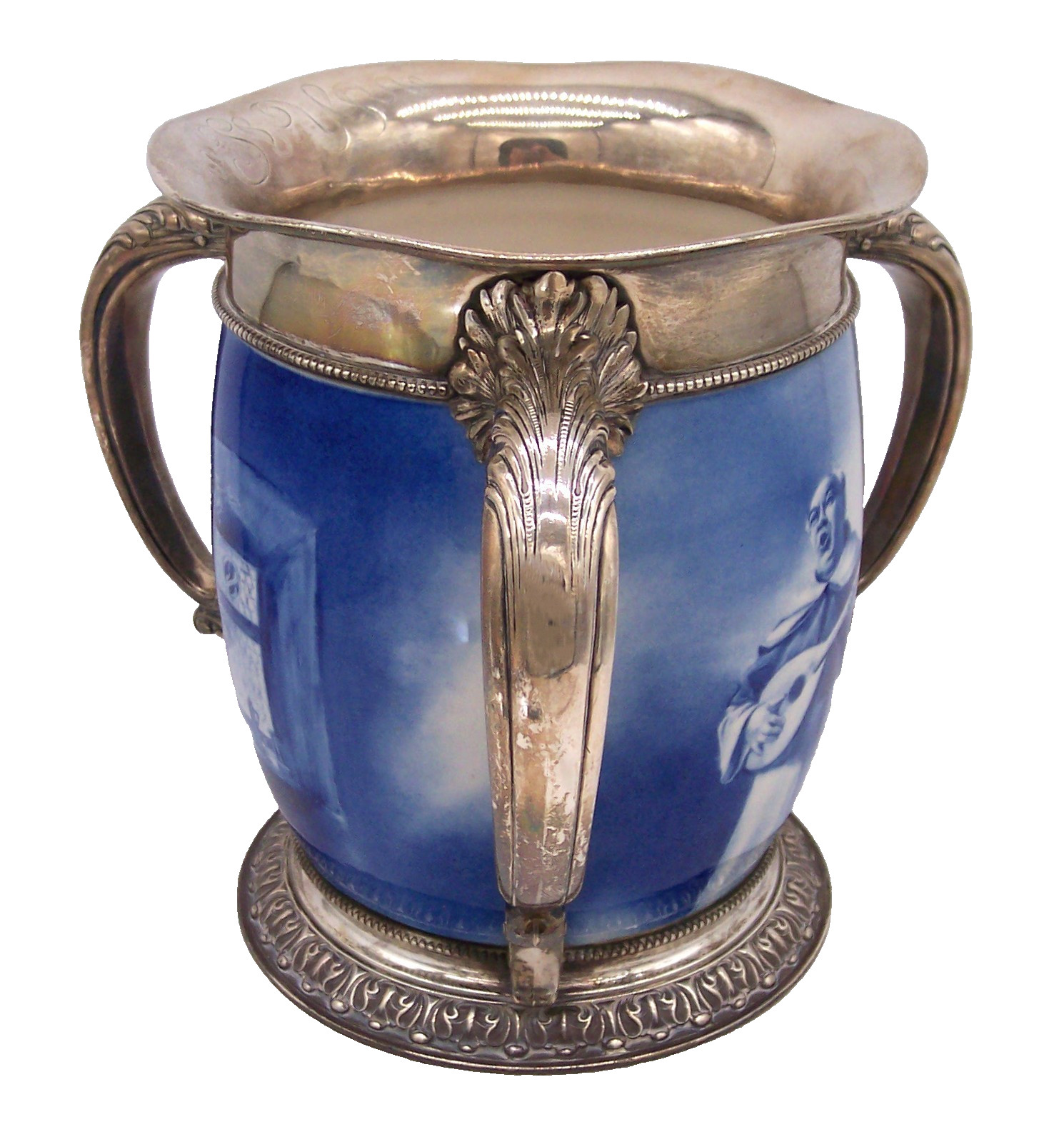 CAC Ceramic Arts Co Lenox Gorham Sterling Silver Loving Cup Stein 5 1/2 Pint