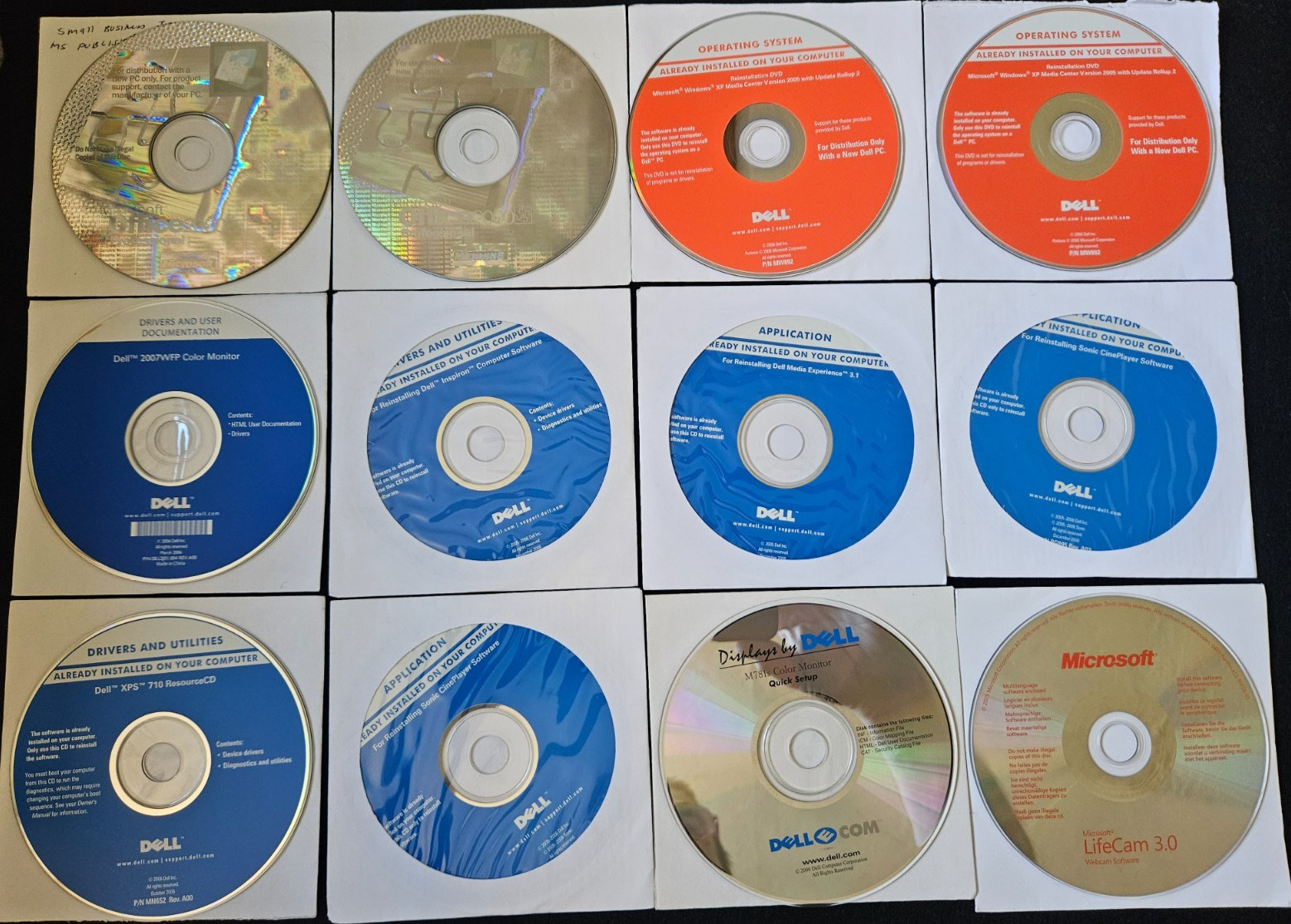 VTG DELL Device Drivers & Utility Resource CD's OS Reinstalling + Microsoft 2000