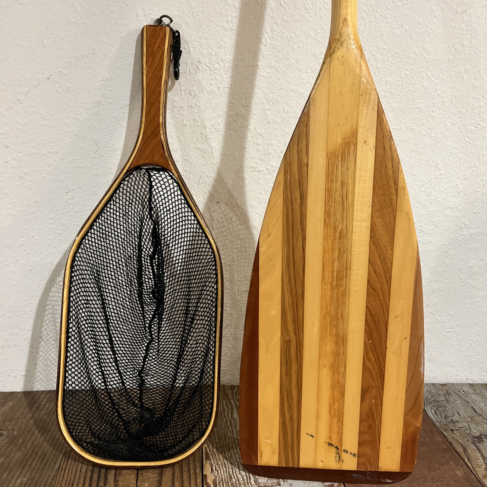 BENDING BRANCHES CRUISER 48” BENT CANOE PADDLE ROCKGARD TIP & ORVIS FISHING NET