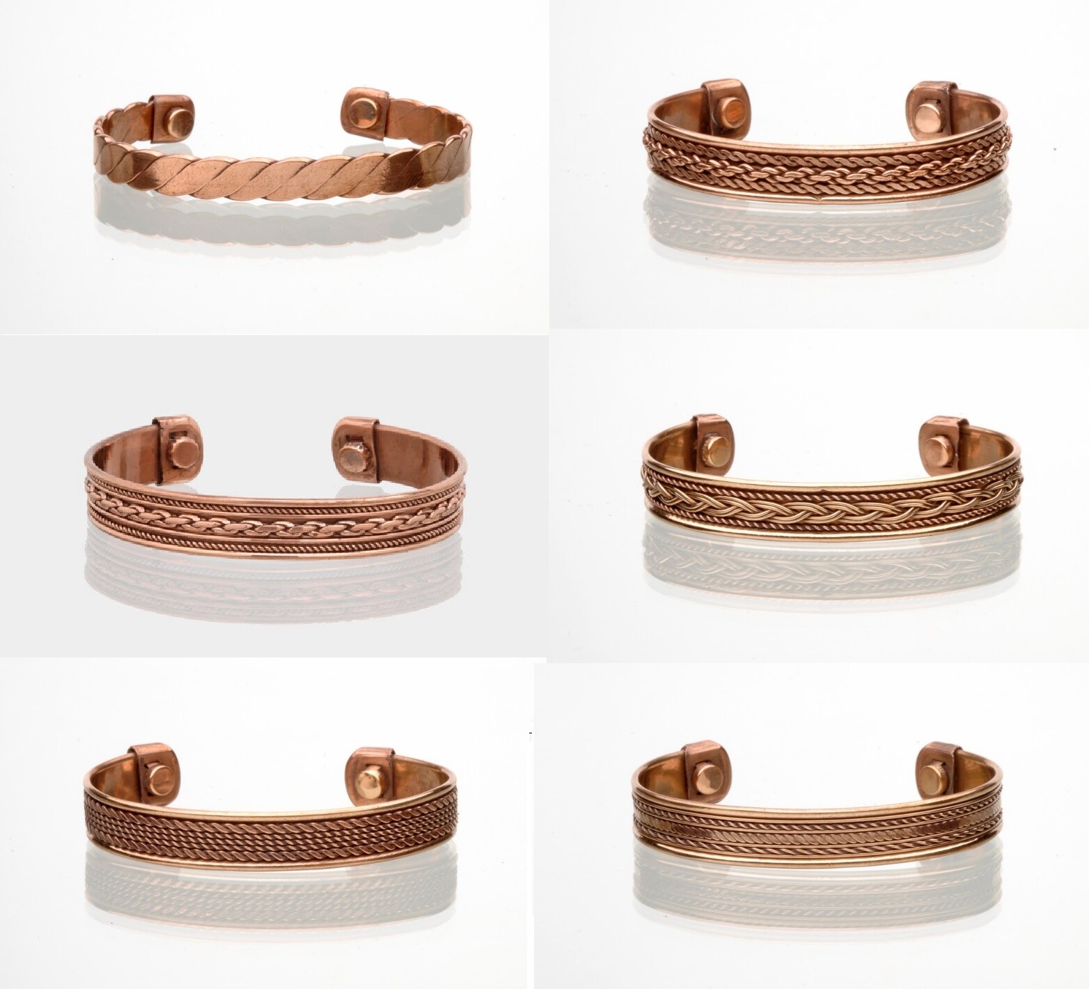 Copper Magnetic Bracelet Arthritis Pain Therapy Energy Cuff Bangle Men & Women