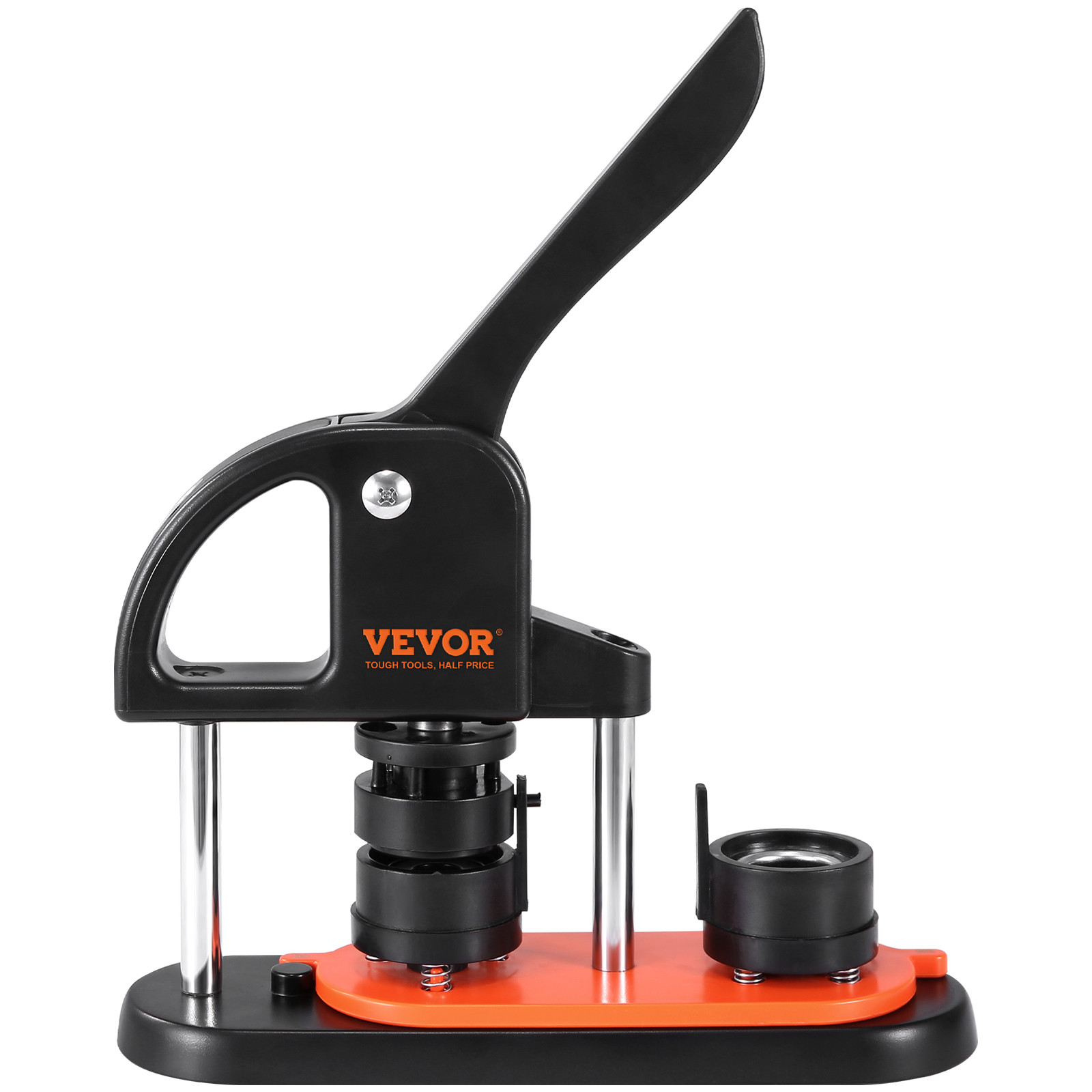 VEVOR Button Maker Machine Pin Badge Maker 1.25" 500 Button Parts+Circle Cutter