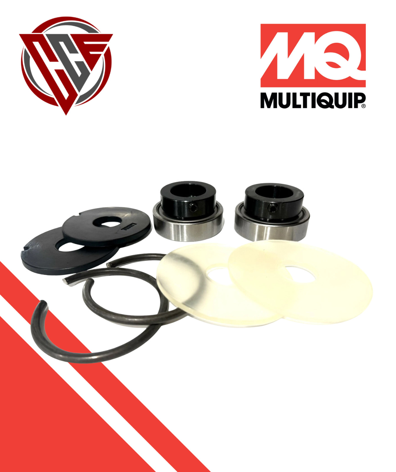 OEM Multiquip Whiteman Mixers WM90 WM70 MS63 Seal Shaft Kit w/ bearing