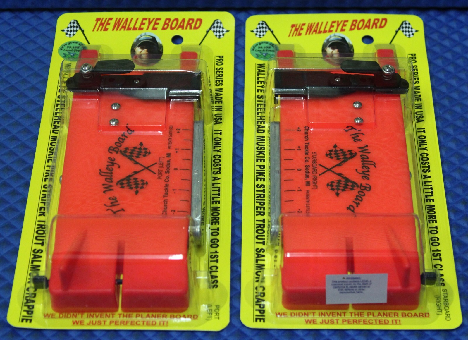 Church Tackle The Walleye Board Planer Board Port And Starboard 2-Pack