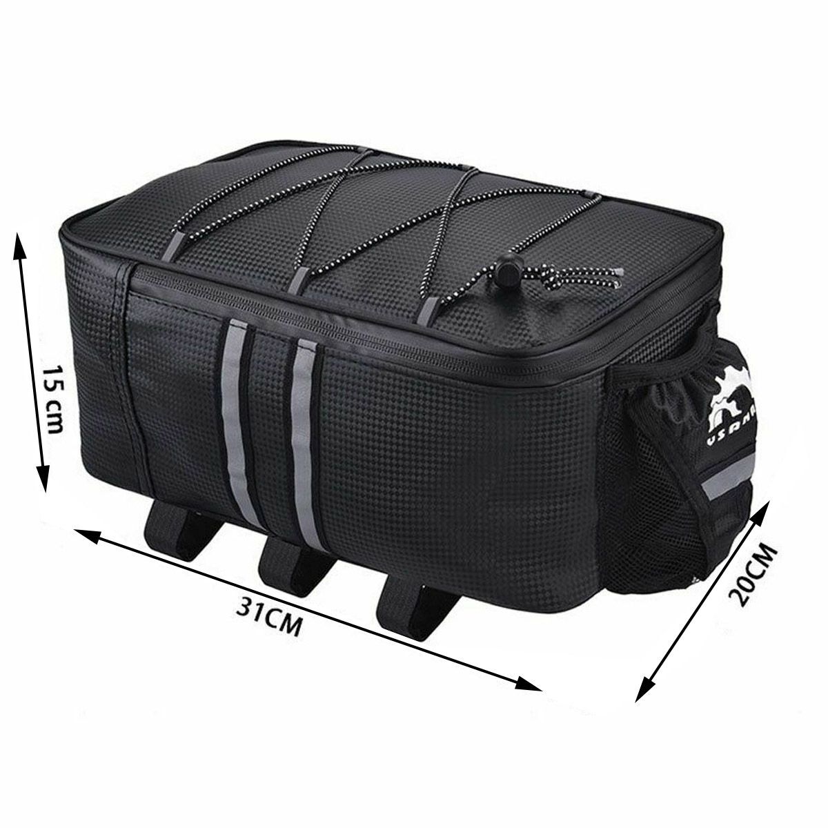 Bicycle eBike Rear Seat Storage Cycling Pannier Saddle Rack Bag Trunk Waterproof