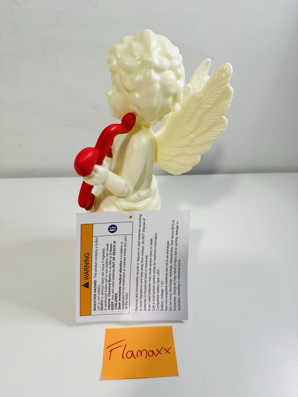 Target Valentines Day Plastic Light Up Cupid Blow Mold Heart Bow Figure 💘 NEW