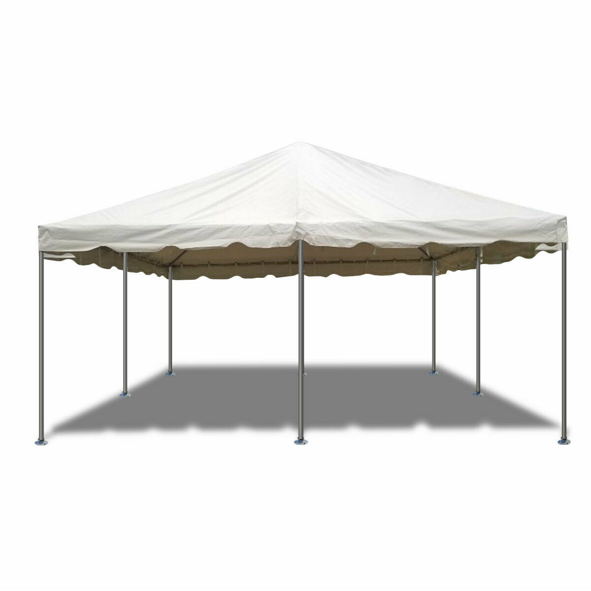 Commercial Frame Tent 20x20 White PVC Vinyl Canopy Waterproof Event Party Gazebo