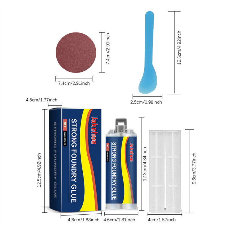 Strong Foundry Glue,Metal Repair Glue, AB Metal Glue Heary Duty Weld 85ml