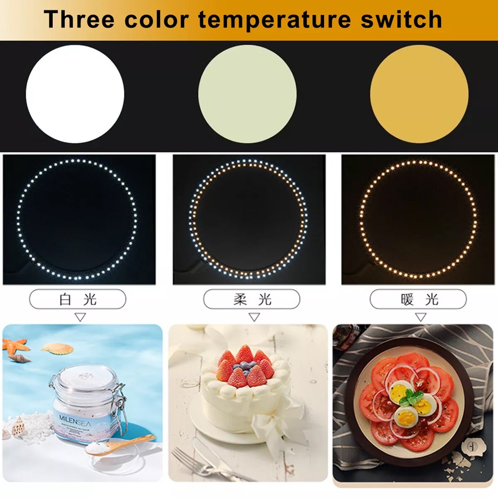 PULUZ 12" Large LED Light Box Photo Tent Dimmable Photography Studio Shooting US