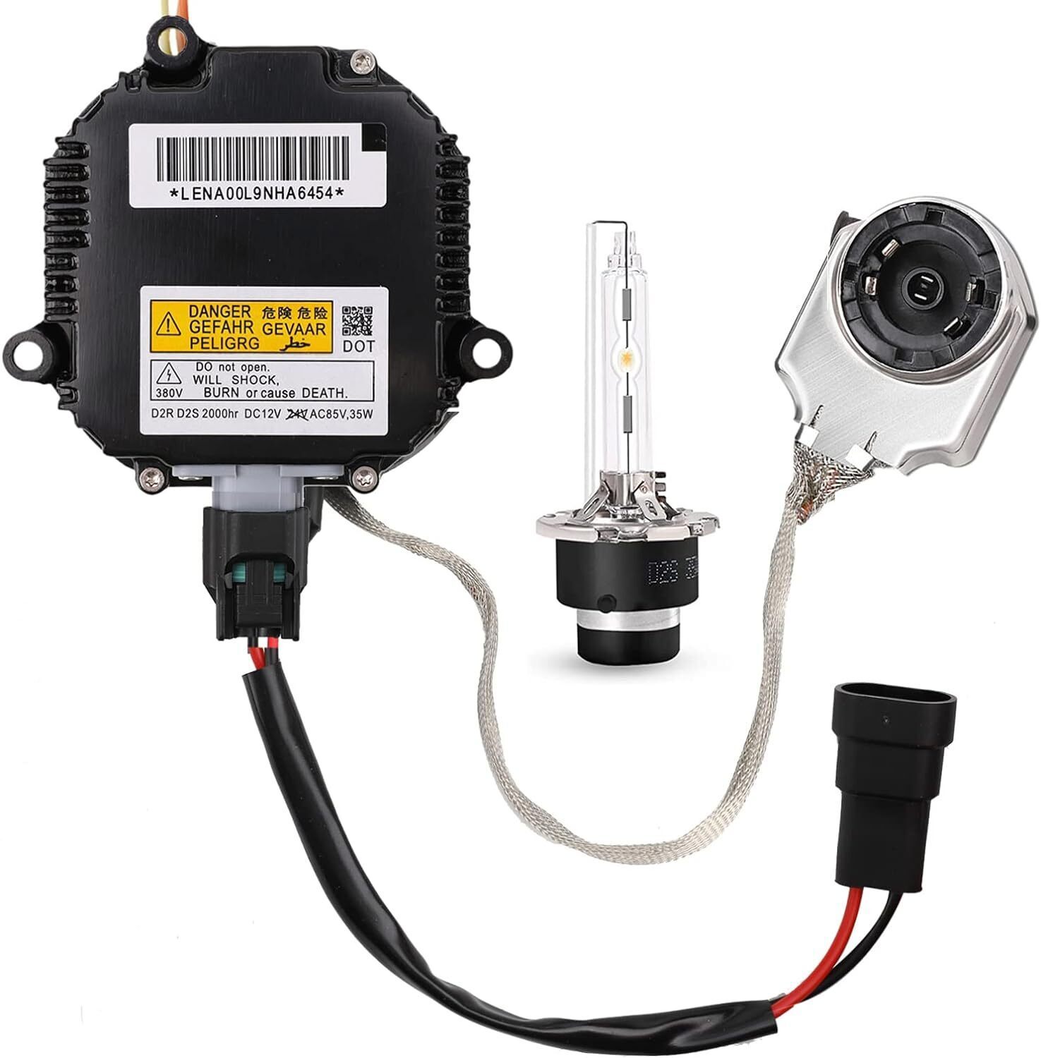 2 Set Xenon Ballast Igniter HID D2S Bulb Kit For 07-15 Infiniti G35 G37 Q40 Q50