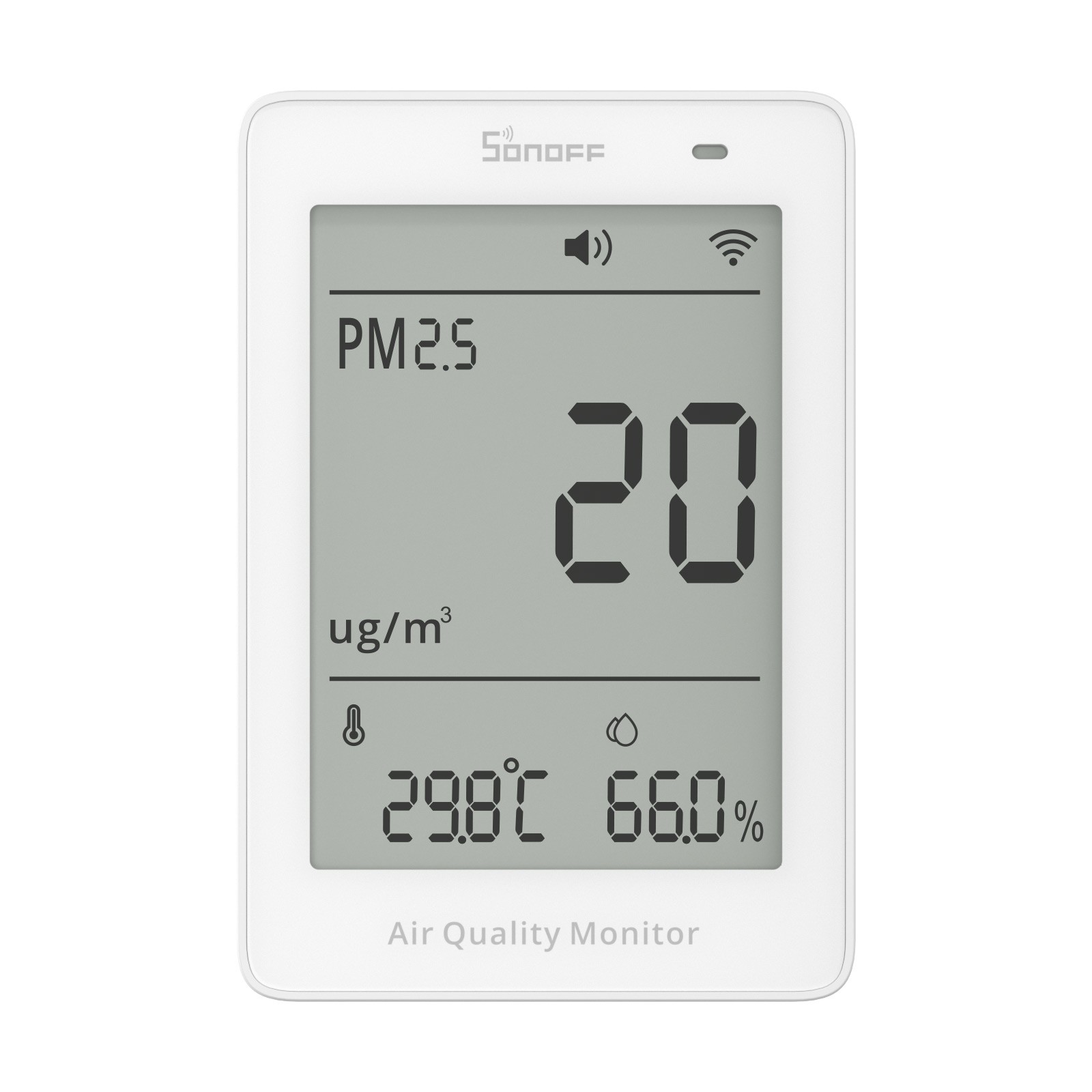 SONOFF Matter Over Wi-Fi Air Quality Monitor Indoor PM2.5 PM10 4-in-1 Monitoring
