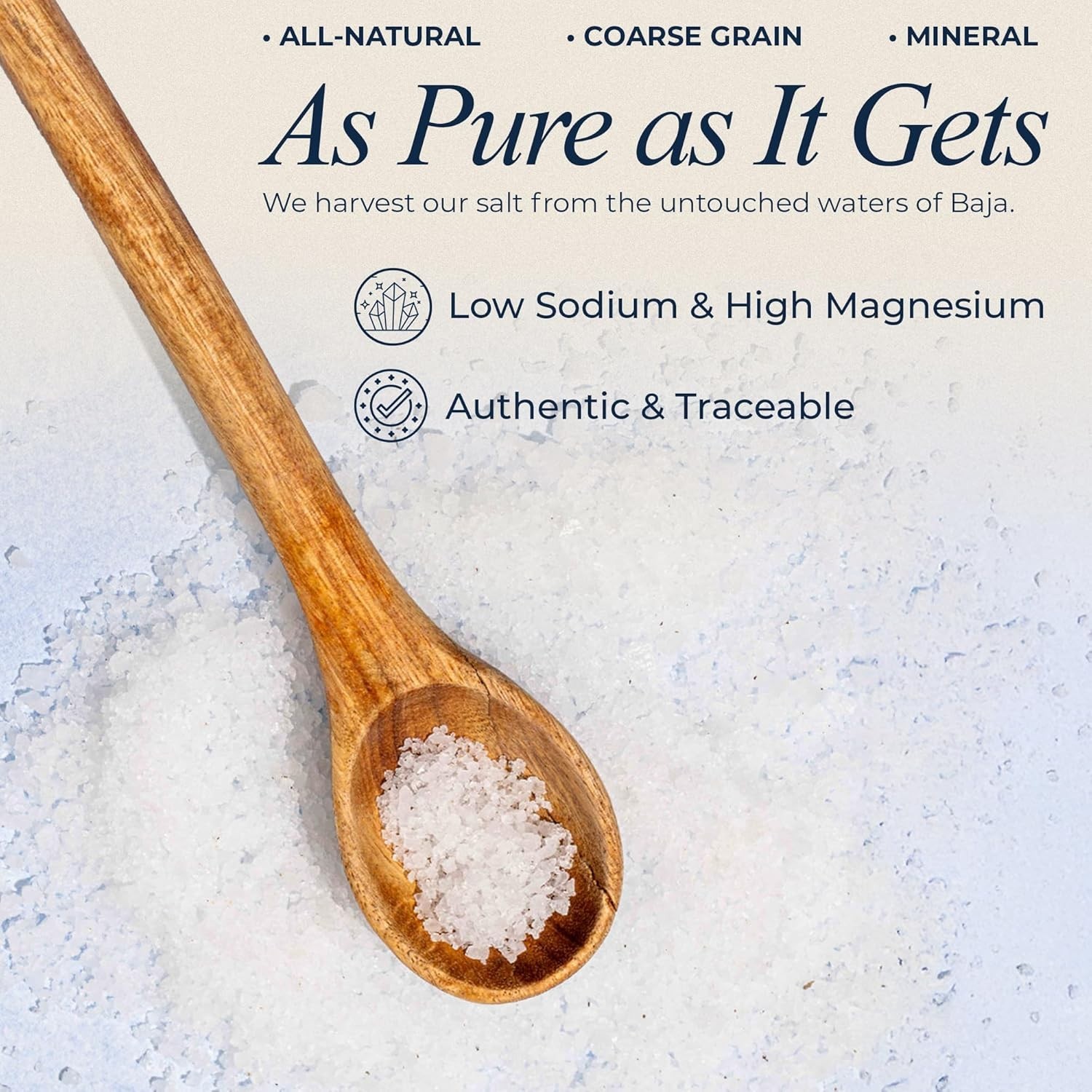 BAHA - Baja Mineral Sea Salt | Original Natural Grain Baha Mineral Gold Salt