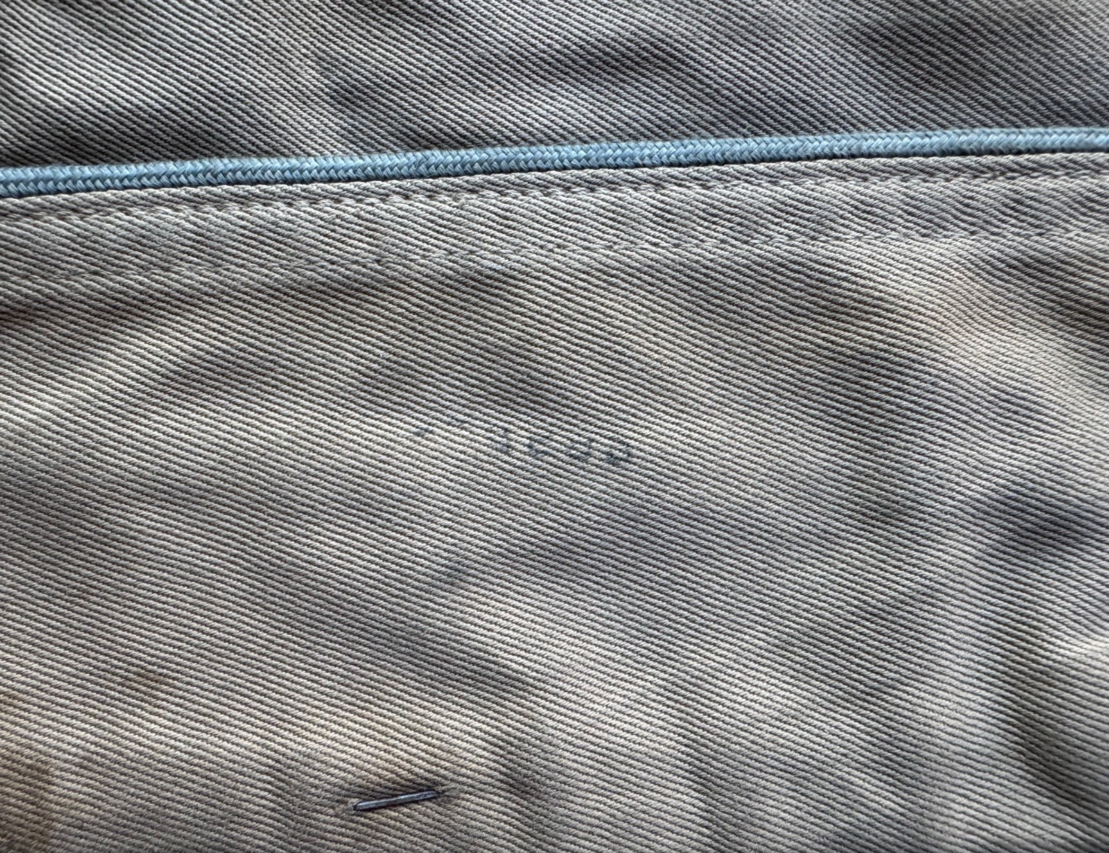 WWII WW2 era garrison cap hat lot of 2 1 Khaki 1 Wool