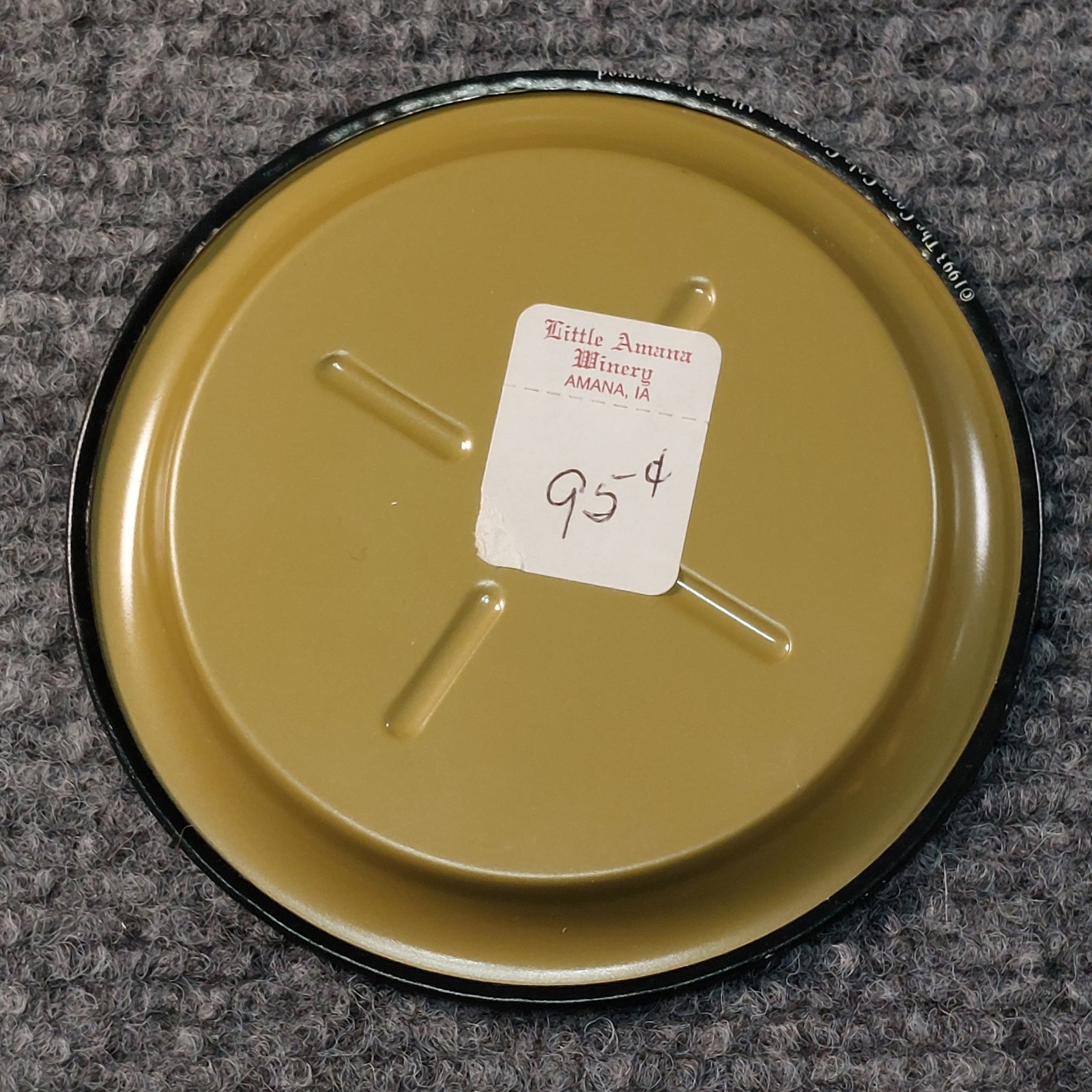 Vintage Coca Cola Brass Bottle Cap Paperweight & 1993 Coaster Drink in Bottles