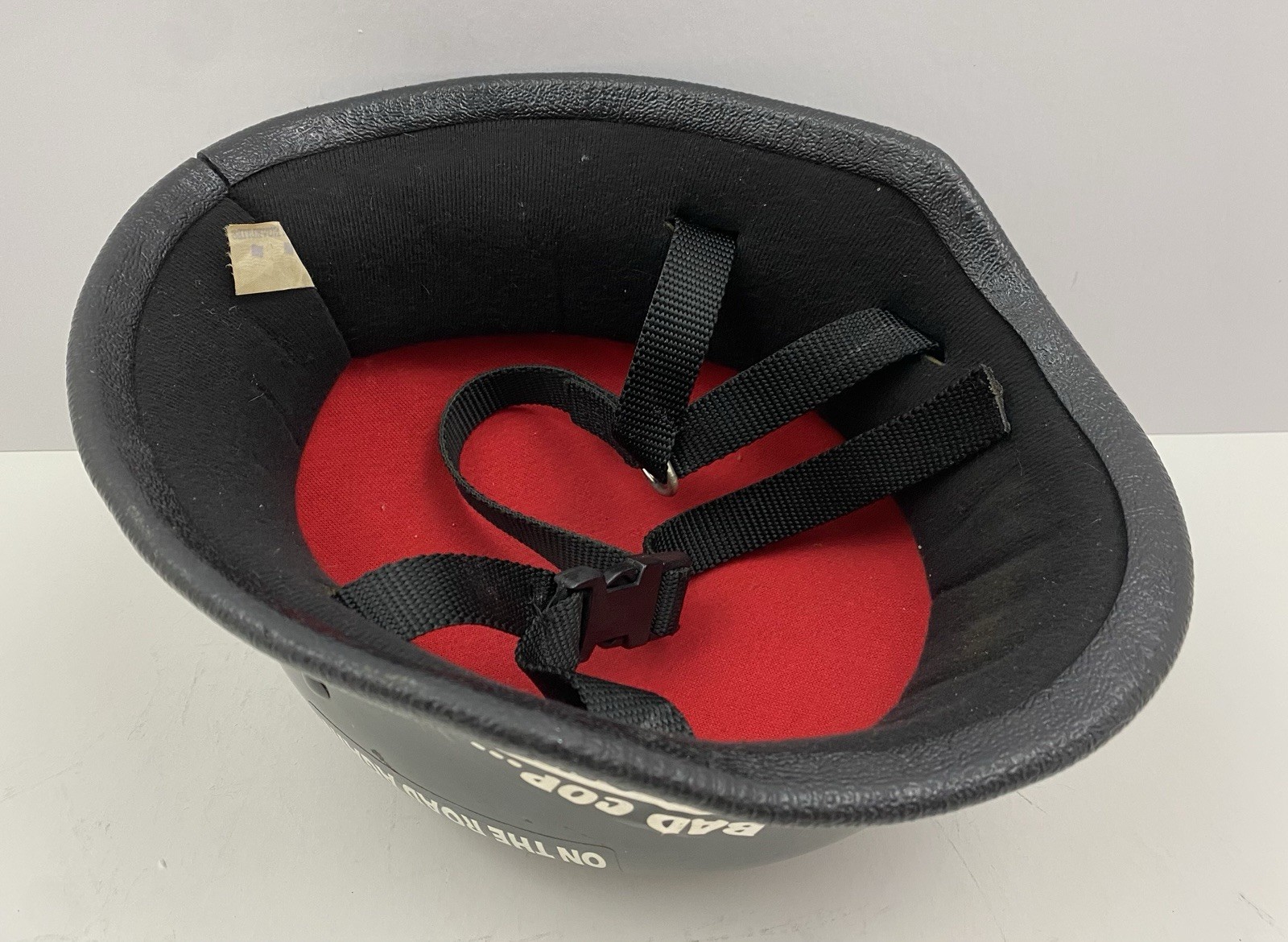 Vintage Freedom Novelties Biker Helmet, XL DOT Black Skid Lid Novelty, RARE!￼