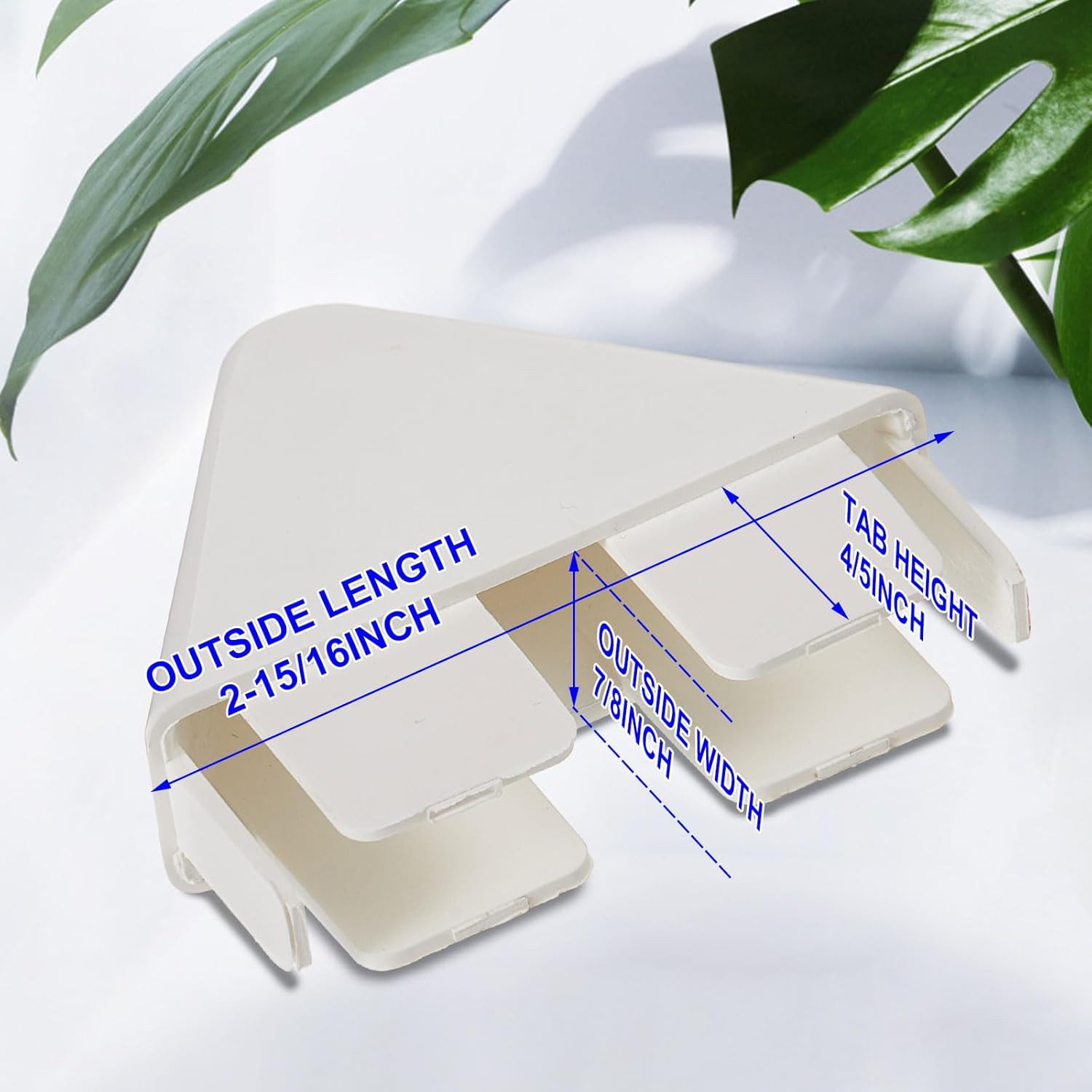 8 Packs Vinyl Picket Fence Caps 7/8" X 3" Vinyl Picket Fence Parts White Post Ca