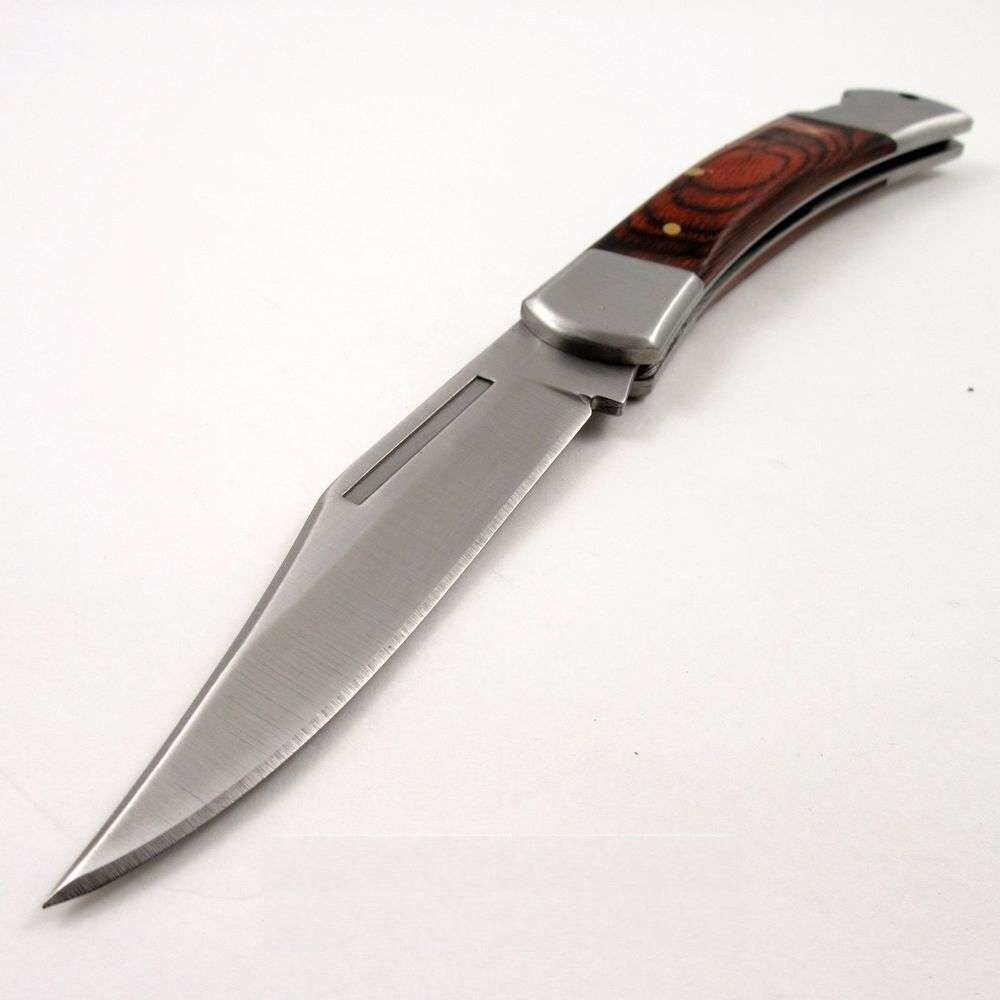 Large Classic 8-3/4" Lockback Folding Knife - Beautiful Rosewood Handles NEW 110