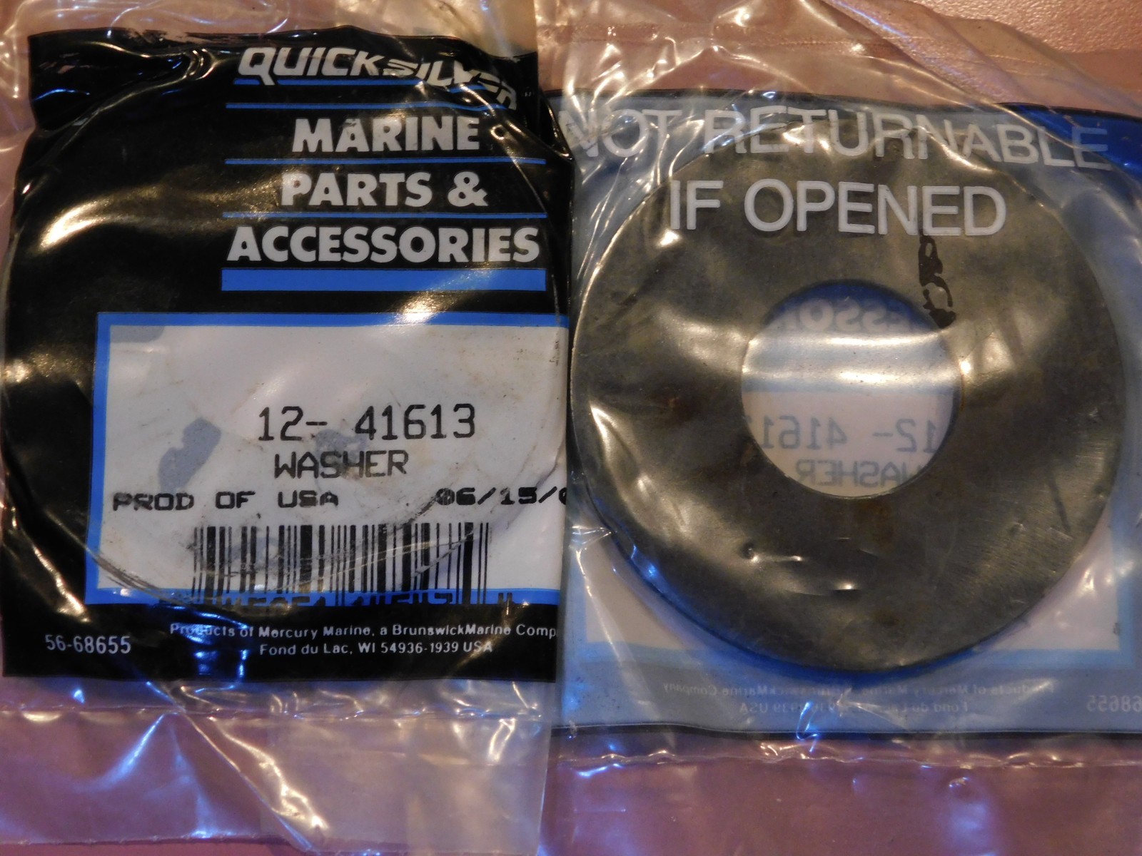 Mercury Quicksilver 12-41613 WASHER THRUST GENUINE OE Brand New FAST SHIPPING!!!