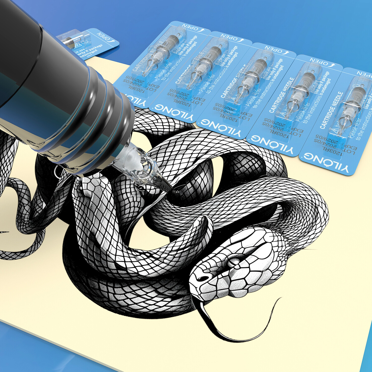 20-50Pcs Mixed Disposable Tattoo Cartridge Needles for Liner Shader RL RS RM M1