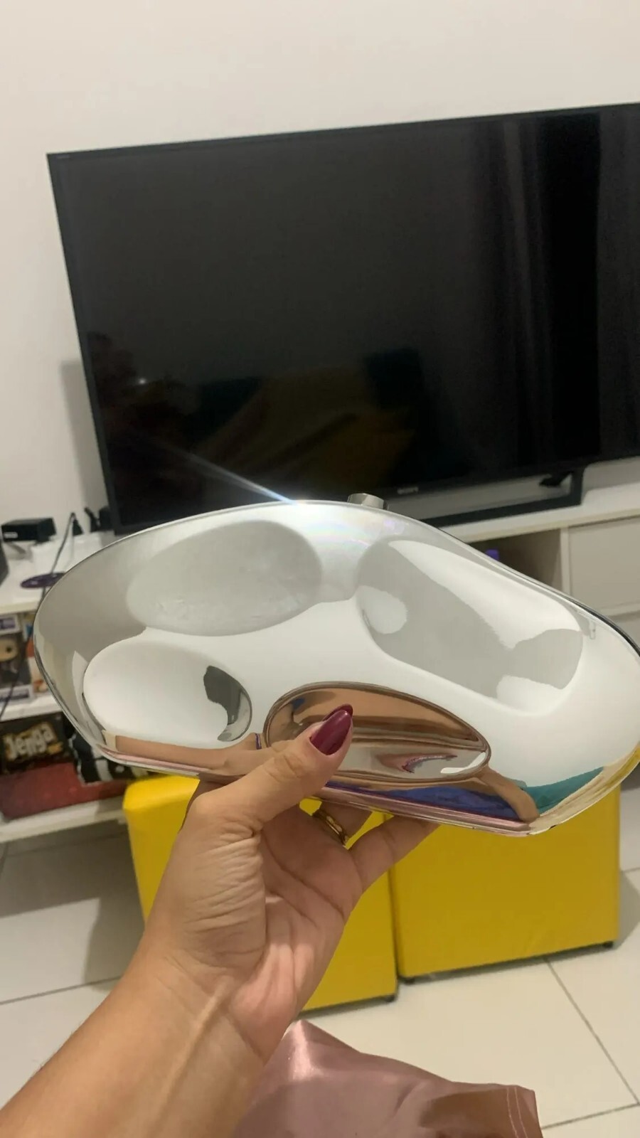 Women Clutch Purse Evening Bag Wedding Handbag Vintage Silver