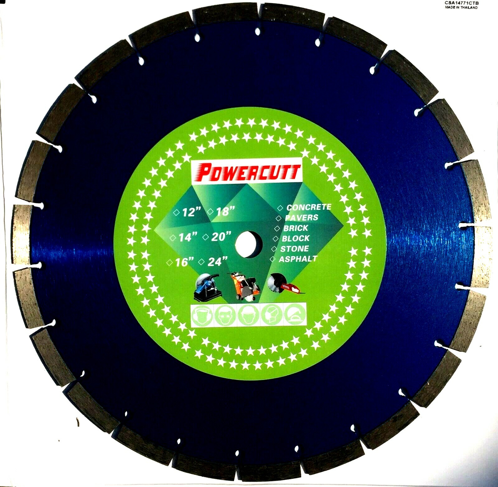 10PK-14" Concrete Masonry Asphalt 12.9MM High SEG MORE Diamond Saw Blade-BEST