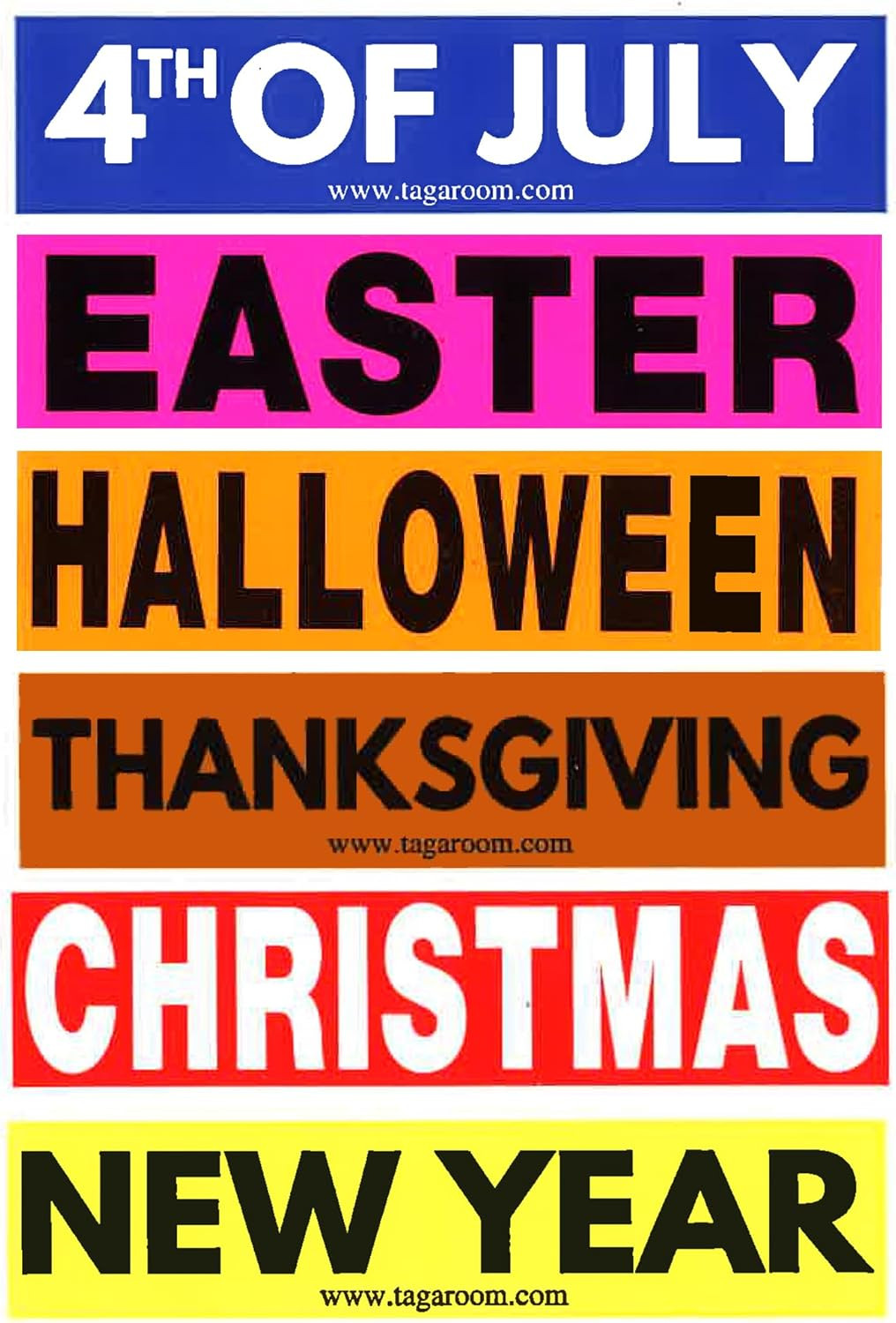 Holiday Color Coded Label Multi Pack (Multi Holiday)