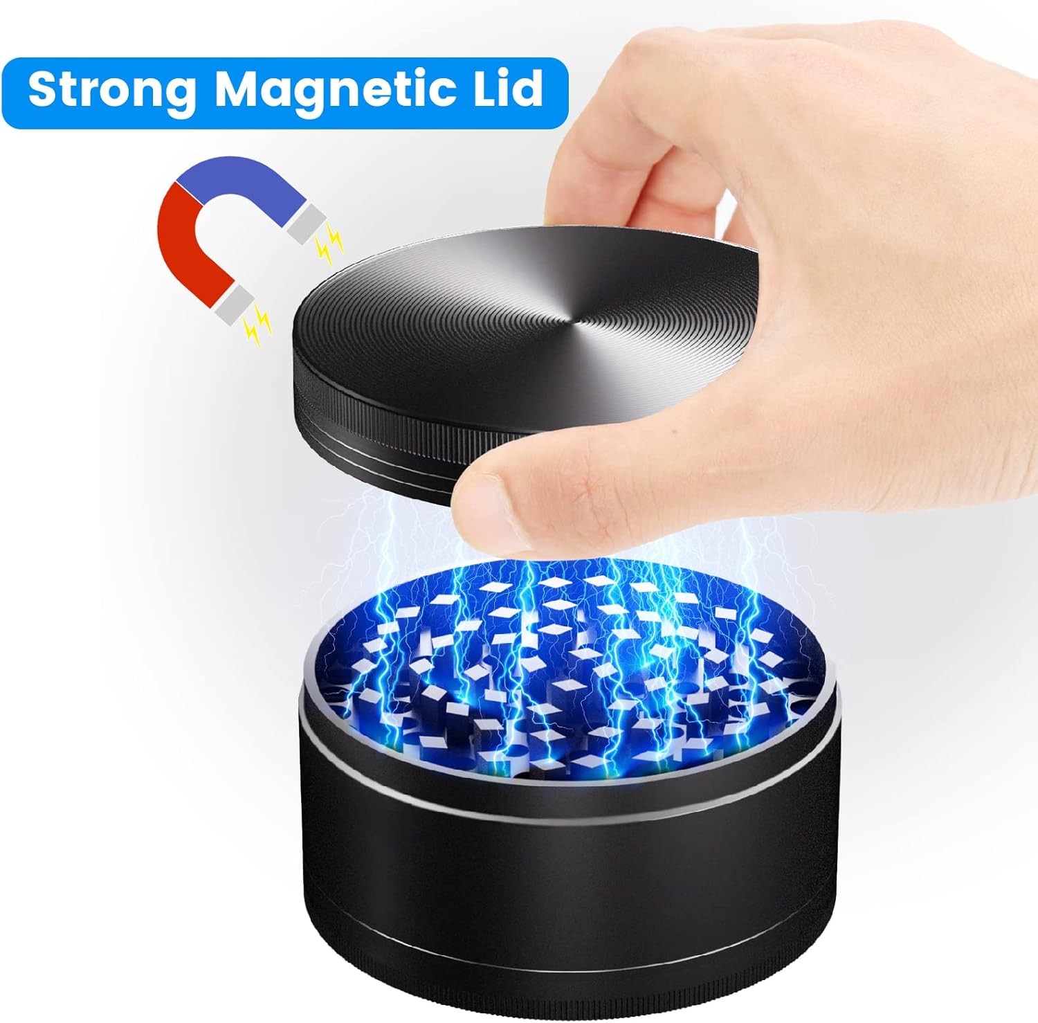 Tobacco Herb Grinder 3 inch 4 Layer Spice Herbal Metal Smoke Crusher Scraper