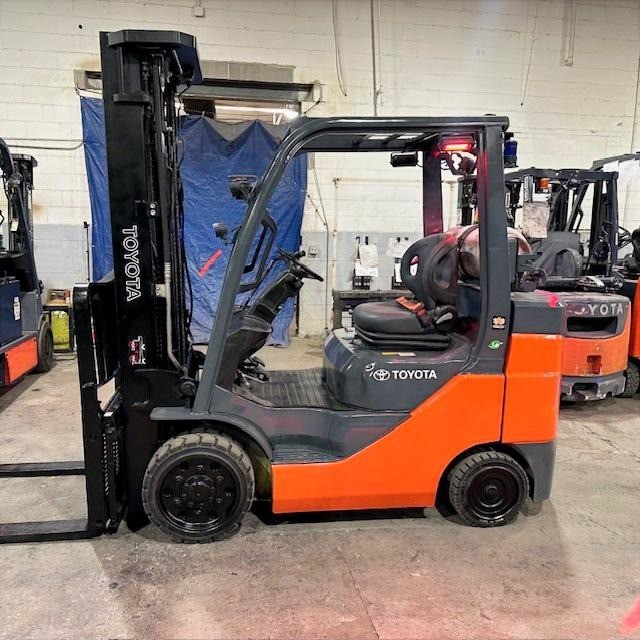 2020 Toyota 8FGCU30 6000lb Used Forklift LP Gas Triple Mast Sideshift 4978 Hours