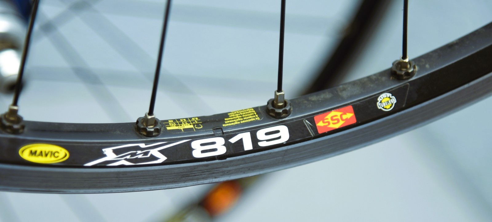 CHRIS KING Single Speed MTB Wheelset 26" Mavic XM 819 SSC UST Tubeless Rim Brake