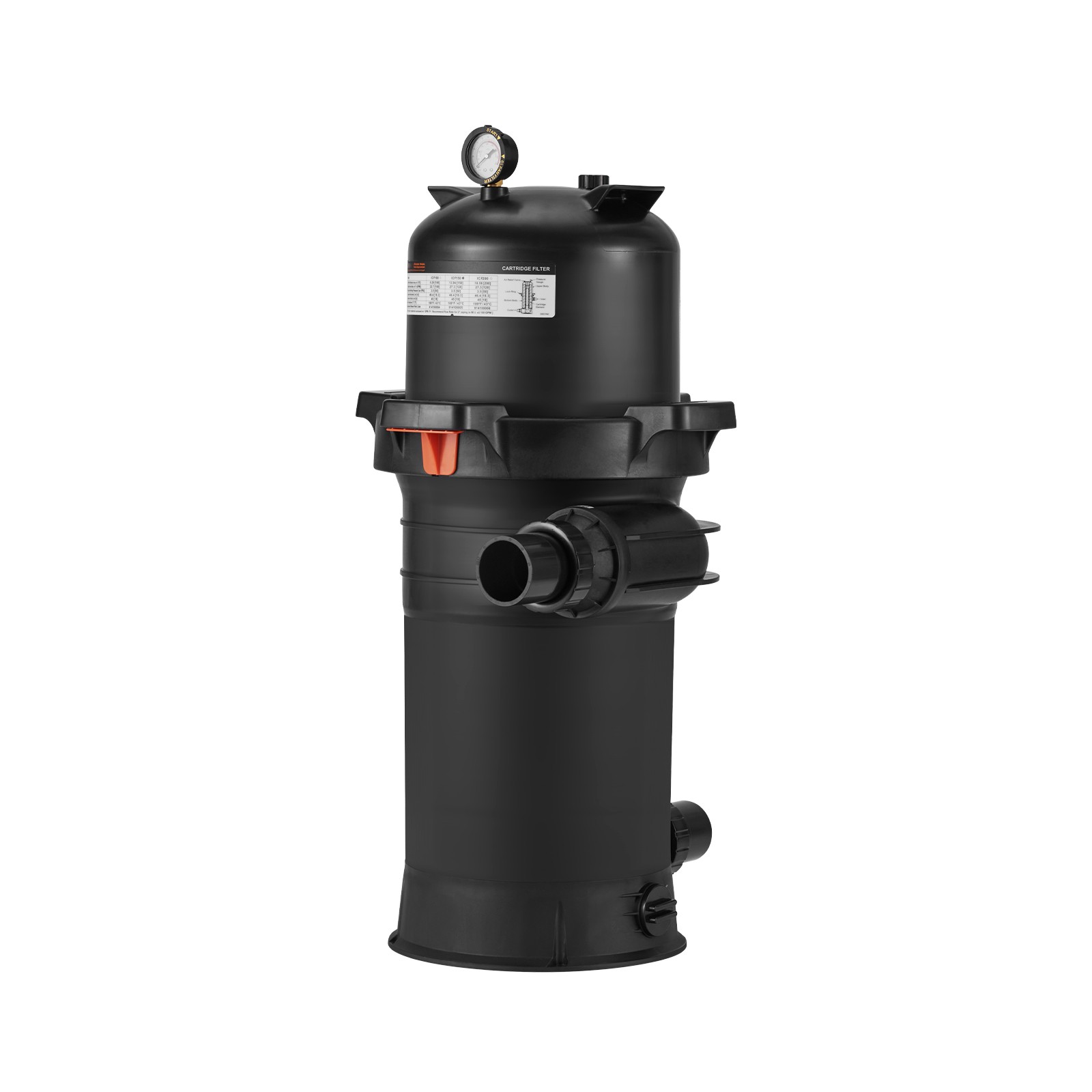 150 sq.ft² Cartridge Pool Filter Valve 9000 GPH Swimming Pool Filtration System