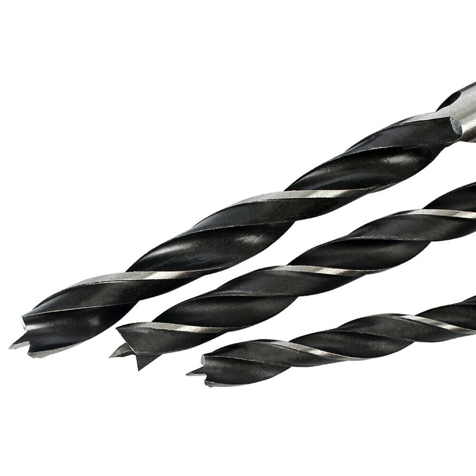 1.5mm-10mm Brad Point Wood Drill Bit Set HSS Woodworking Hex Shank Twist Bits