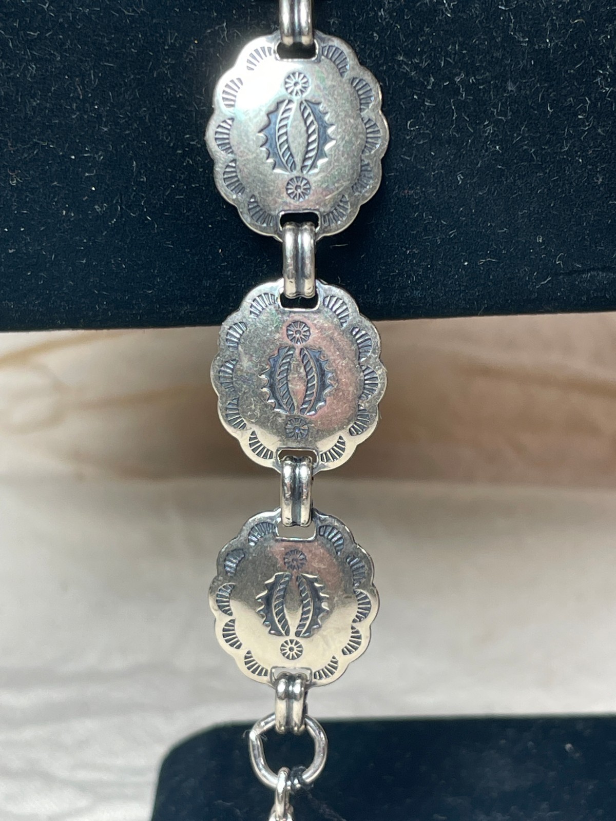 VTG 15.4g Sunrise Sterling Silver Concho Style Bracelet .925 American Made #3