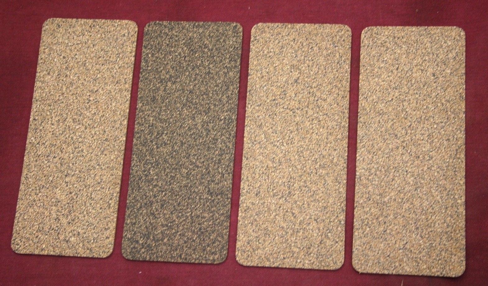4 pc 7.5 x 3 cork gasket material 3/32''