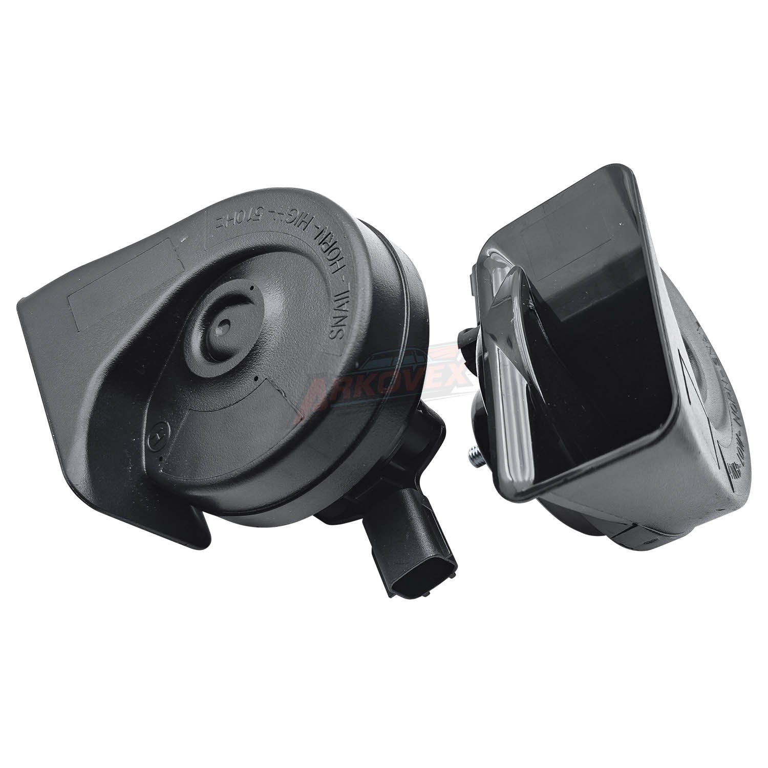 Pair Snail Horns High Low Tone 12V 400Hz-500Hz For Hyundai Elantra GT 2006-2017